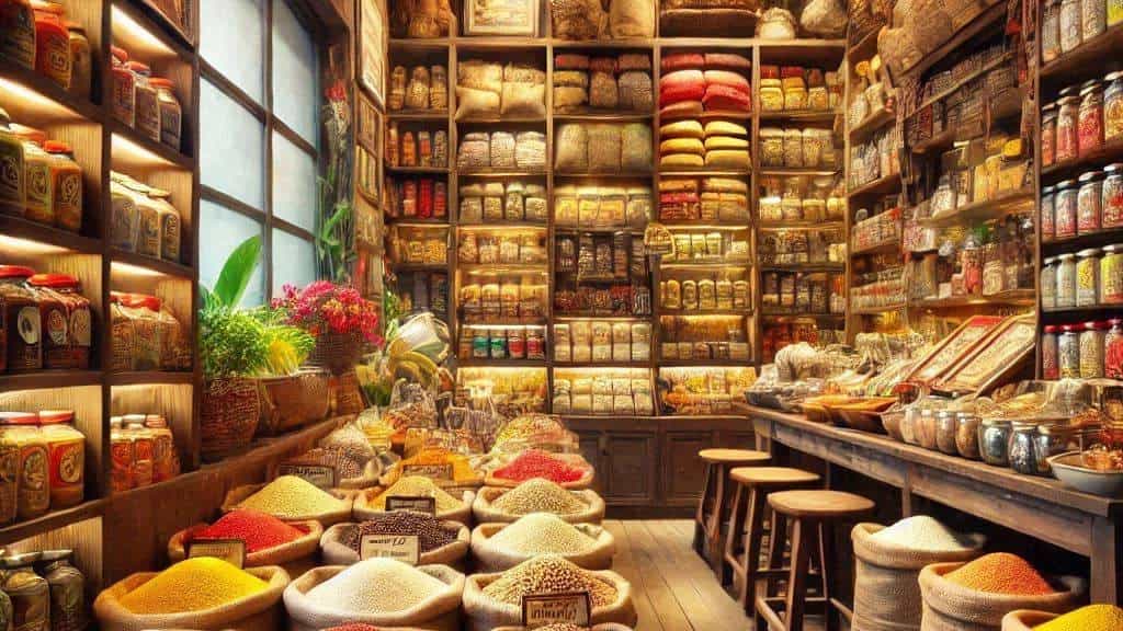 برنج فروشی در بابل مازندران